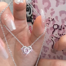 Colar feminino Diamante Rosa®️