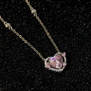 Colar feminino Diamante Rosa®️