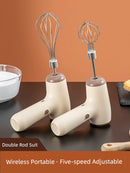 German Egg Beater Electric Household Small Wireless Baking Cream Blender Egg-Breaking Machine Cake Handheld Mixer